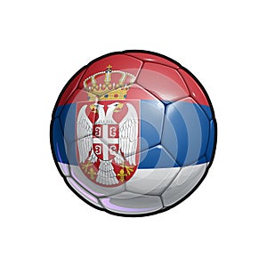 Serbian Flag Football - Soccer Ball